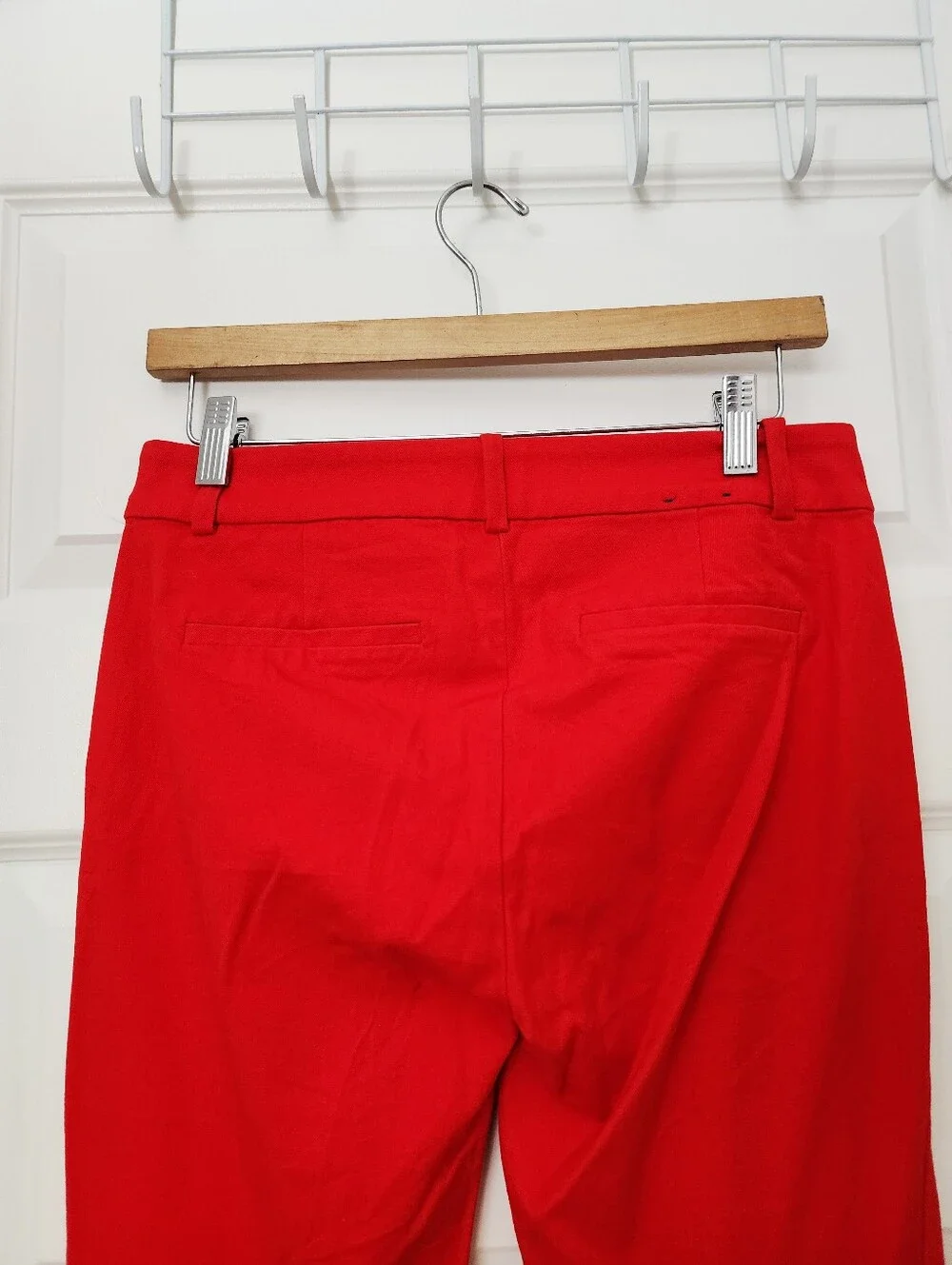 J. Crew The Winnie Red Slim Ankle Ponte Pants Size 4